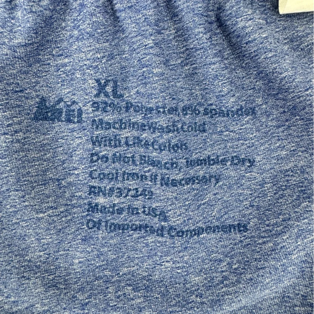 REI‎ Heather Blue Boxers with Elastic Waistband